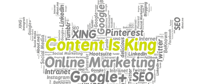 best local advertising strategies-content is king image